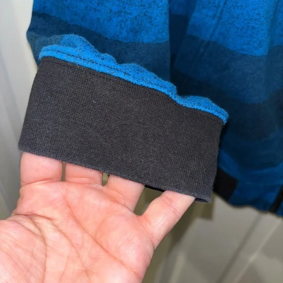 Vans Full Zip Hoodie Mens XXXL Blue & Black Long Sleeve Casual Sweatshirt - Picture 3 of 9